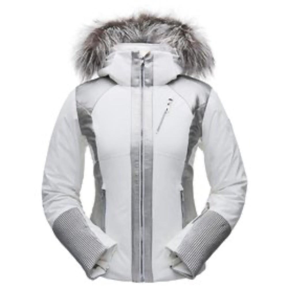 Spyder Amour Real Fur ( Silver Fox)  Jacket - NWT - 12